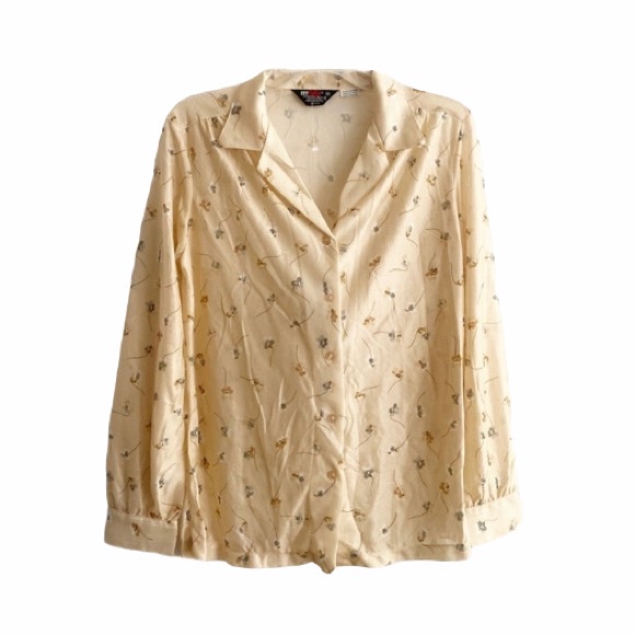 🍒New Vintage Button up Blouse - Picture 2 of 12